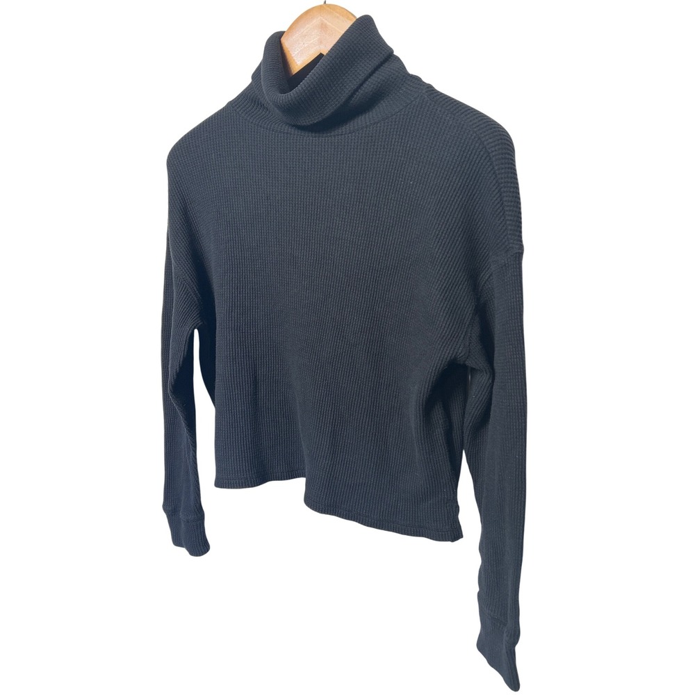 Abercrombie‎ & Fitch Soft A&F Cozy Turtleneck Cropped Long Sleeve Knit Top